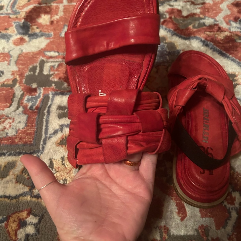 A.S.98 Red Purt sling back - Picture 5 of 9